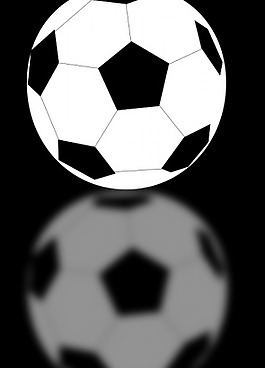 一个足球矢量图像