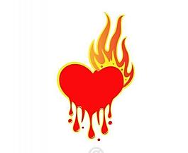 融化的心向量图