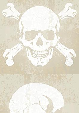 骷髅头底纹设计