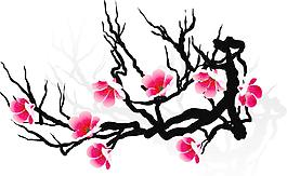 樱花矢量素材