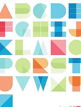 英文设计字体矢量素材