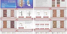 门业英文版式画册矢量图