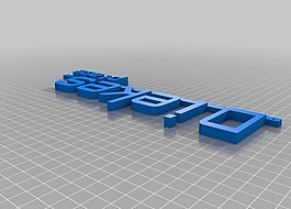 文字制作模型