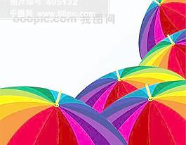 彩色的雨伞