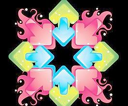 矢量绚丽动感箭头创意设计