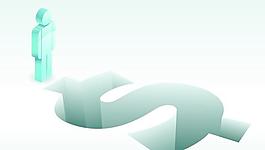 矢量创意小人货币符号素材