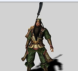 三国关羽模型