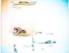 矢量创意绚丽对话框素材