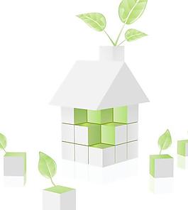 环保房子图标矢量素材