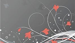 矢量波浪花纹