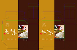 图文结合的大米包装