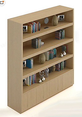 简约书柜模型