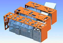 现代学校创意教学楼3D模型