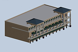 独栋商业大厦3D模型设计