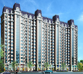 塔式高层住宅商业楼3D模型