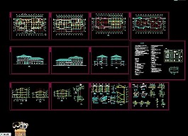 收费站建筑施工图