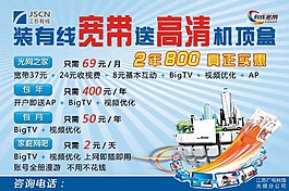 有线宽带海报
