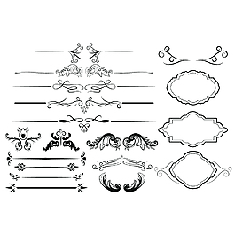 中式花纹边框素材