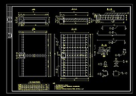桥梁人行道建筑详细cad设计施工图