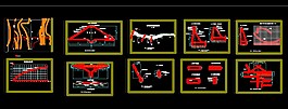 混合坝整套cad设计施工图