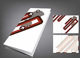 红色色调画册封面