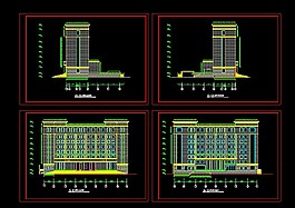 某银行大厦办公楼建筑干挂石材幕墙