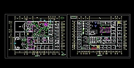 某星级洗浴中心内部装修平面布置cad