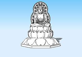 药师佛3D模型