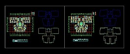 一梯四户 一梯三户高层户型平面CAD