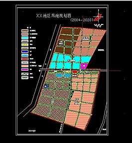 某地区建筑用地总体远期规划cad图纸