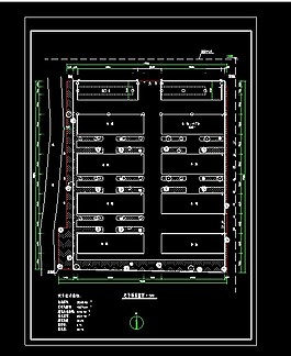 某工厂用地总平面cad布置规划图纸