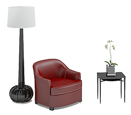 单人沙发3d模型