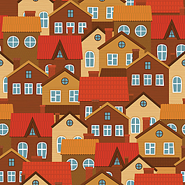 精美房屋无缝背景