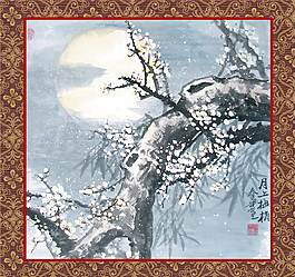 山水国画素材