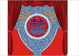 婚礼婚庆背景舞台