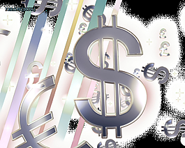 银色货币符号视频