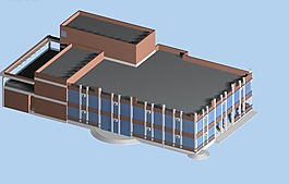 简单的场馆小公共建筑设计模型