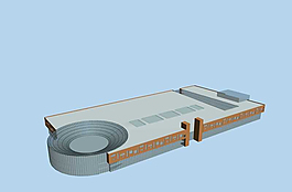 场馆公共建筑3D模型素材
