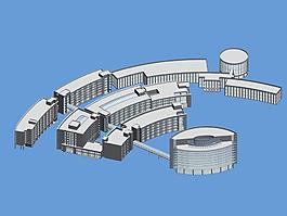 弧形建筑群