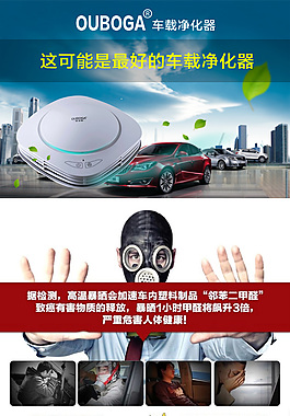 车载空气净化器详情页