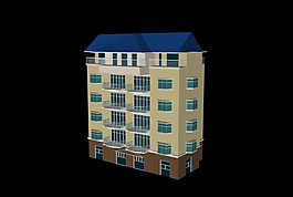 多层住宅楼房3d模型