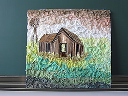 用身边的材料自己制作装饰画