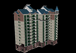 多层楼房3D模型