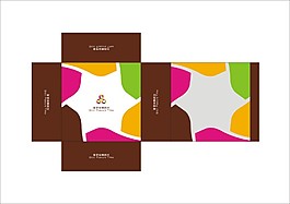 精美鞋盒包装设计展开图