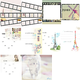 同学录照片相框内页