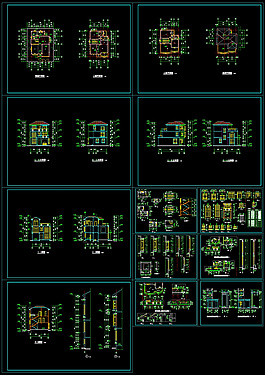 三层别墅施工图