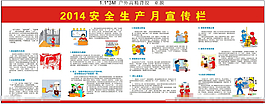 安全生产月宣传栏广告