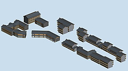 古代房子建筑群