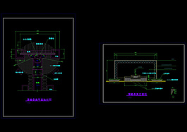 浮雕叠泉cad图纸