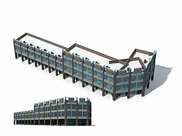L型楼房建筑